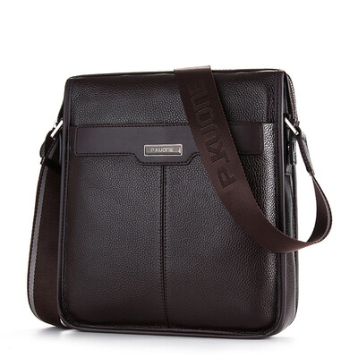 

Pkuone® Brand New 2016 fashion mens genuine leather briefcase high quality shoulder bag men messenger bag business leisure bag