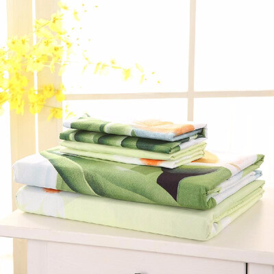 

4pcs 3D Printed Bedding Set Queen King Size Fitted Sheet Bed Cover 2 Pillowcases Bedclothes Home Textiles
