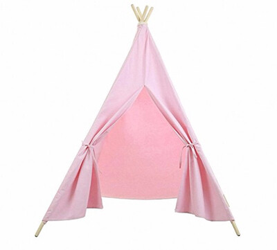 

100 Cotton Four Poles Kids Play Teepee Tent With One Window