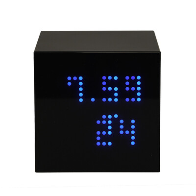 

Sima Xiangru alarm clock childrens student small alarm clock creative multi-function date temperature&humidity electronic clock personality bed head snooze