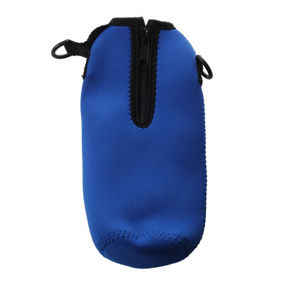 

UpperX Stainless Steel Bottle Insulator Outdoor Zipper Removable Straps Neoprene Blue