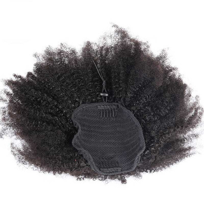 

Afro Kinky Curly Clip In Human Hair Ponytails For Women Dolago