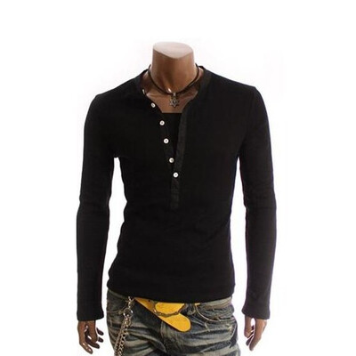 

Zogaa Mens T-Shirt False Two Piece Casual Korean