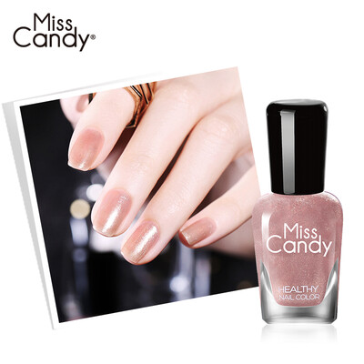 

Miss Candy Healthy Manicure Tasteless Long Lasting Nail Polish Nude Nail Polish Carat Fine Flash Gold NA017