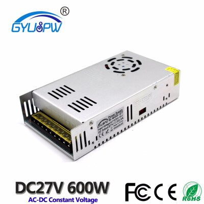 

Small Volume Single Output Switching Power Supply DC27V 222A 600W Transformers 110V 220V AC TO DC SMPS for LED Strip Lamp Light