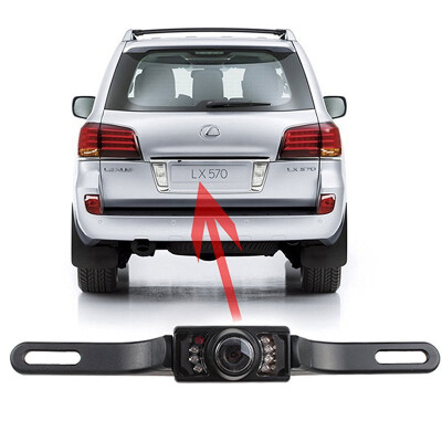 

Waterproof CCD infrared Car License Plate Rear View Reverse Backup Night Vision IR Camera Anti-fog