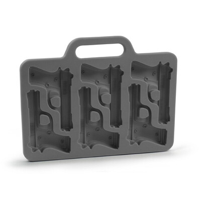 

UpperX Stylish Gun Shaped Silicone Ice Cube Mould Mold Tray DIY-Black
