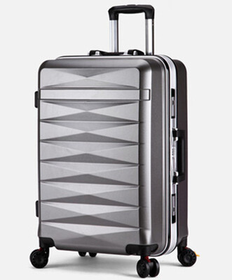 

Men women travel trolley case suitcase bags student shipping box aluminum frame universal wheel ABS PC luggage bag 20 24 inch box