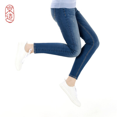 

Beijing made womens slim jeans autumn still new jeans female 2018 autumn&winter clothing in the blue 26 16066A