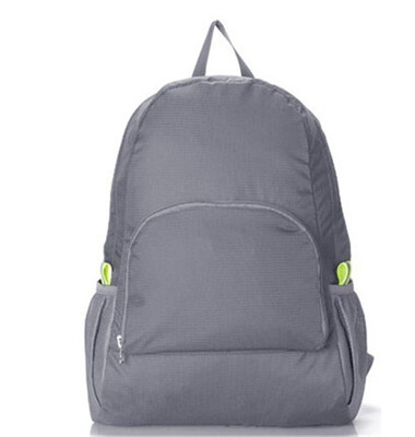 

Portable Zipper Soild Nylon Daily Traveling Backpacks Shoulder Bags Folding Bag