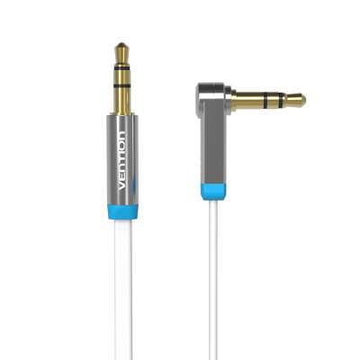 

Vention 3.5mm Audio Cable jack to jack 90 Degree Right Angle Aux flat Cable for Car iphone headphone