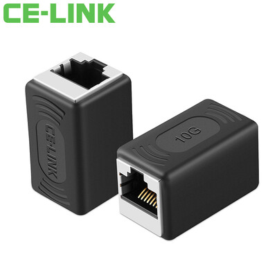 

CE-LINK CAT6 network cable extension cable six types of RJ45 female to mother network cable connector black 4297