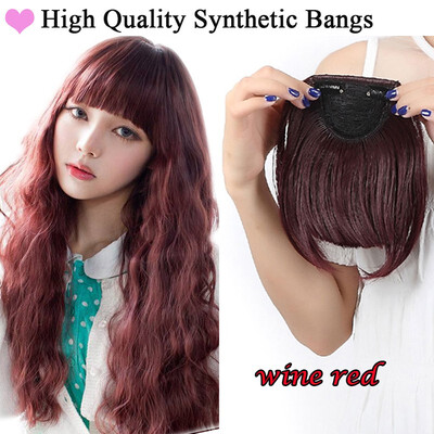 

Lady Natural Hair Extension Clip In Front Hair Bangs Fringe human Straight Hair Front Hair Extensions