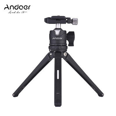 

Andoer Table Desktop Mini Travel Tripod with 360 Degree Video Tripod Ball Head Ballhead Mount With Quick Release Plate for Canon N