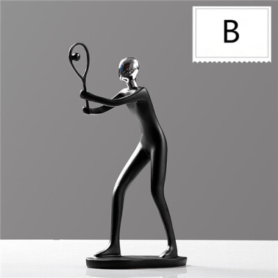 

Modern minimalist resin sport figurines Living room wine cabinet resin crafts home decorations accessories