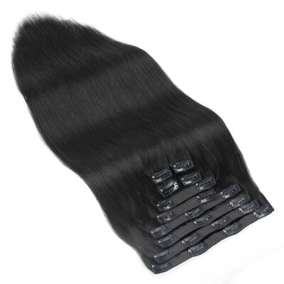 

BHF Hair Clip In Hair Extensions Virgin Unprocessed Straight 100 Indian Human Hair 10PcsLot Hair 160G1 1B2 613