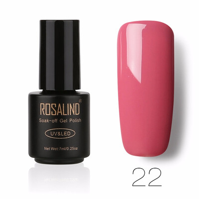 

ROSALIND Gel 1 Black Bottle 7ML Pure Color 58 Colors 01-58 Gel Nail Polish Soak Off Nail Art Semi-Premanent UV LED Gel Lacquer