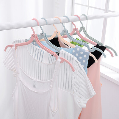 

Vilscijon Wei simple folding multi-purpose hanger travel portable travel drying rack folding hanger travel hanger pink 8 Pack