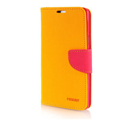 

MOONCASE Cross pattern Leather Side Flip Wallet Card Slot Pouch Stand Shell Back ЧЕХОЛ ДЛЯ Samsung Galaxy A7 Yellow