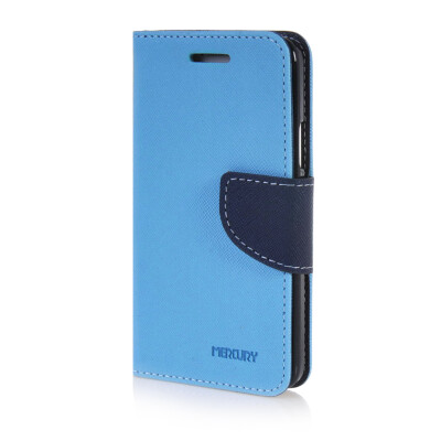 

MOONCASE Cross pattern Leather Wallet Flip Card Slot Pouch Stand Shell Back Case Cover for Samsung Galaxy A3 Blue