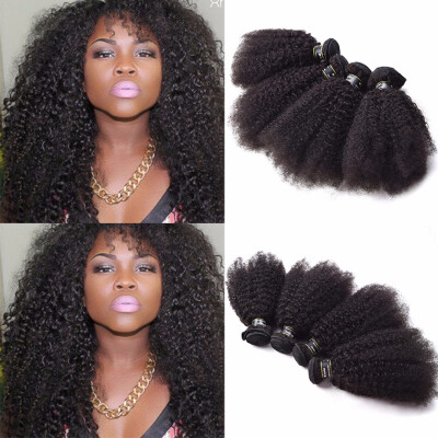 

Amazing Star Indian Virgin Hair Afro Kinky Curly 4 Bundles Afro Kinky Curly Hair Bundles 100 Human Hair Extension Thick&Soft