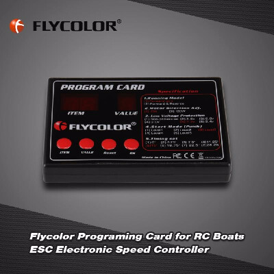 

Original Flycolor Programing Card for RC Boats ESC Electronic Speed Controller