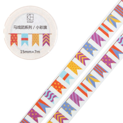 

Kinbor hand book&paper tape 15mm7mhand book sticker basic circus - roof DTB64316