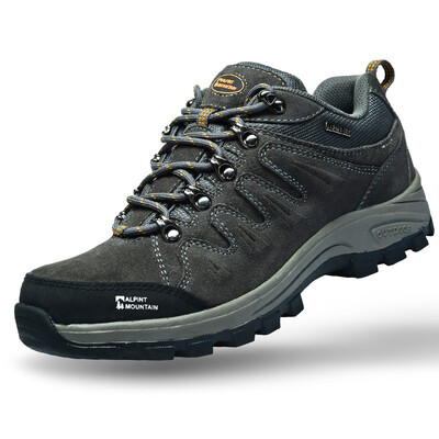 

Elmond outdoor men&women mountaineering shoes walking shoes sports shoes wear anti-slip outdoor shoes leather breathable tooling shoes 630-827 male gray