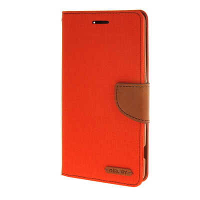 

MOONCASE Sony C4 , Leather Flip Wallet Card Holder Pouch Stand Back Case Cover for Sony Xperia C4 Orange