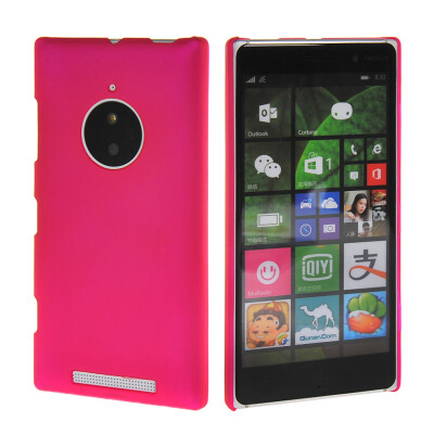 

MOONCASE Hard Rubberized Rubber Coating Devise Back Case Cover for Nokia Lumia 830 Hot pink