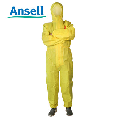 

Ansell MICS MICROCHEM3000 standard type jumpsuit overalls protective clothing anti-chemical biochemical protective clothing  code