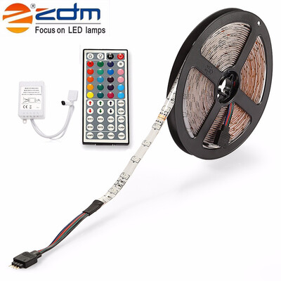 

ZDM Waterproof 5M 24W Rgb Smd Light Led Strip 44KEY IR Remote Controller Kit Dc12v CuttableRemote Control Waterproof