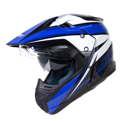 

MT HELMETS 628A motorcycle helmet double lens off-road helmet winter personality cool men&women rally car full helmet helmet white blue double XL code