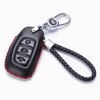 

KING ETING Modern Key Case Leather Key Set Tucson Leading Picture RV Dedicated Car Keychain A enthusiasm Red