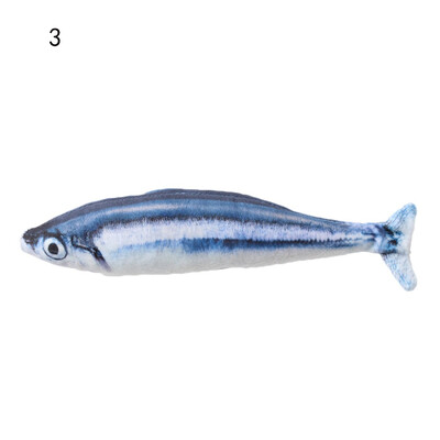 

1 PC New Lovely Artificial Fish Plush Pet Cat Puppy Dog Toys Sleeping Cushion Fun Toy Cat Mint Catnip Toys Gadget