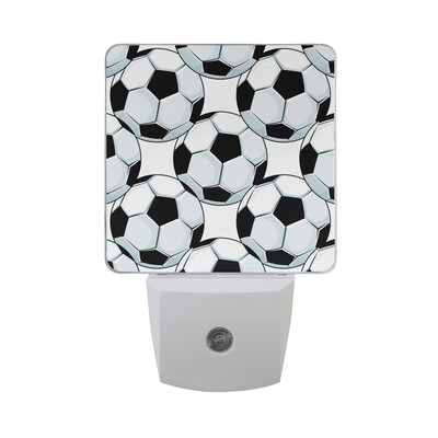 

ALAZA LED Night Light With Smart Dusk To Dawn SensorSports Ball Soccer Baseball Basketball Rugby Plug In Night Light