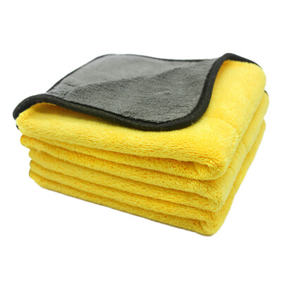 

Good weather RV car wash towel thick coral fleece car cloth absorbent towel 60250cm single color mixing car supplies