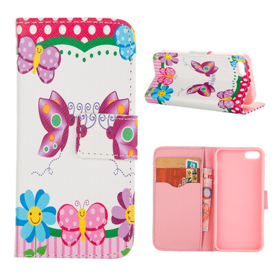 

MOONCASE ЧЕХОЛ ДЛЯ iPhone 5G / 5S Flip PU Leather Fold Wallet Card Slot Kickstand Back [Pattern series] /a14