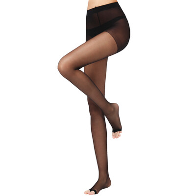 

Antarctic stockings ultra-thin core silk exposed toe socks 5 pairs of 5 black all yards