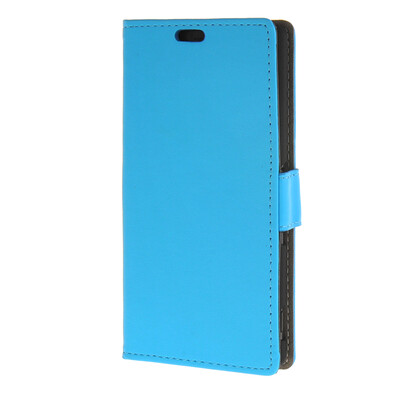 

MOONCASE Простой стиль кожаный бумажник флип карты отойти чехол для Sony Xperia Z4 синий