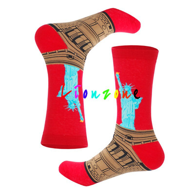 

Autumn Winter Retro Women Plus Personality Art Van Gogh Mural World Famous Painting Male Socks Oil Funny Happy Socks