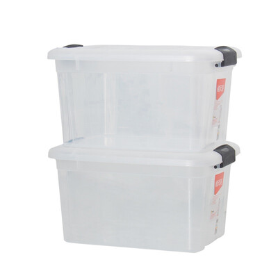 

Citylong plastic storage box finishing box medium green clothing storage box 2 Pack understand 24L 6485