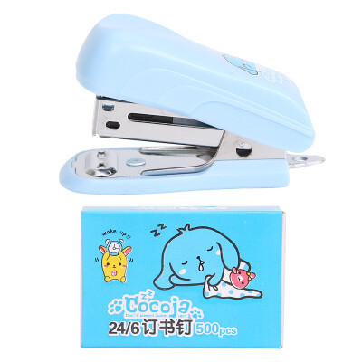 

Morning light ( & G) ABS91649 student cartoon 12 stapler stapler + staples combination suit blue