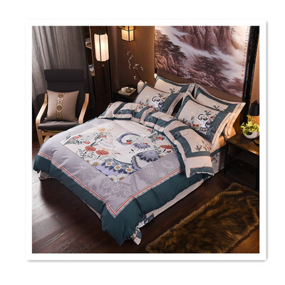 

New cotton simple bed set four-piece bed Andrew