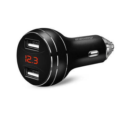 

Suolang car charger dual USB car charger car multi-function mobile phone universal one for two cigarette lighter plug