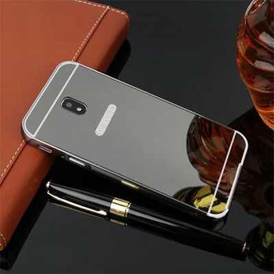 

New Mirror Aluminum Alloy Bumper Acrylic PC Case For samsung J3 J5 J7 A3 A5 A8 S8 S9 Note 8 Pro Plus Prime 2016 2017 2018 Cover