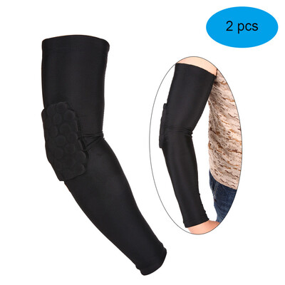 

Lixada 2PCS Arm Sleeve Pad Basketball Elbow Support Guard Protector Sports Compression Cellular Protective Sleeve Pad