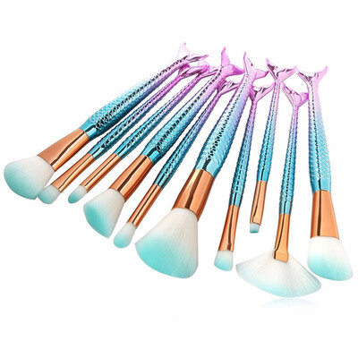 

MYBAYS 10pcs Mermaid Makeup Brush Set Multicolor Option