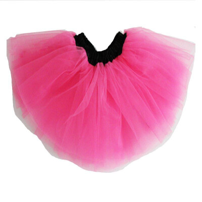 

Buebos Ninos Free shipping 3 layers tulle skirts girl gauze tutu skirts with black elastic waist fashion petticost, retail, wholesale