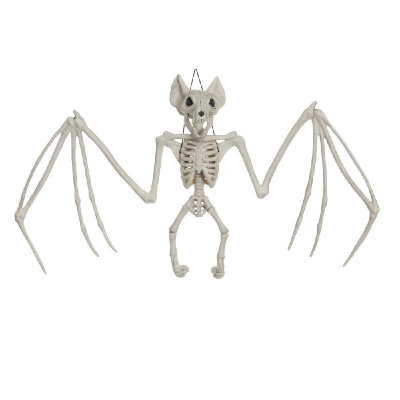 

Halloween Skeleton Hanging Bat Bone Creepy Animal Skull Haunted House Room Escape Horror Props Decoration